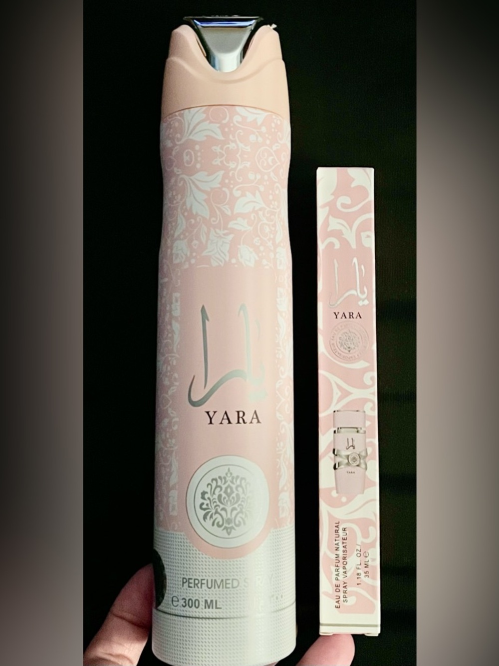 🔥NEW Lattafa Yara Luxe Perfumed Spray (300 ml) AND Yara Pink Travel Size 1.18oz.